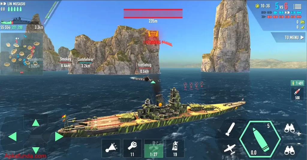 Features of Battle of Warships Game