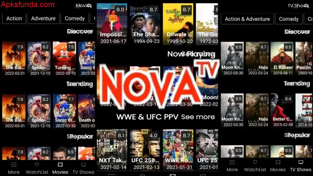 Features of Nova TV Apk