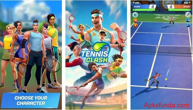 Tennis Clash MOD APK Game Overview