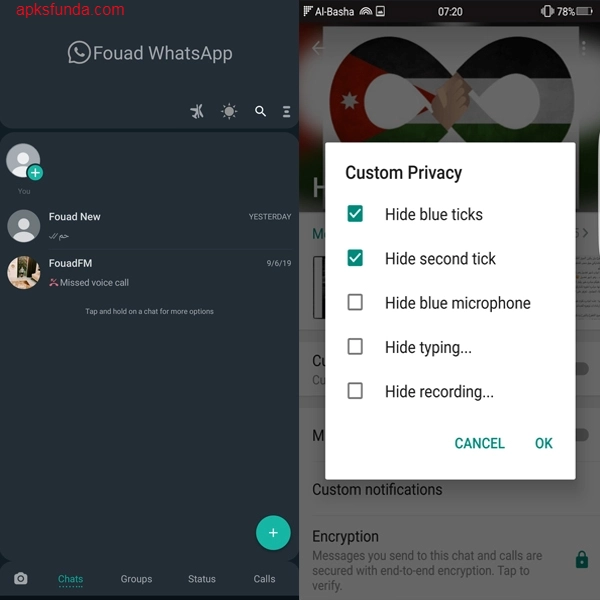 Fouad WhatsApp Apk Privacy Features