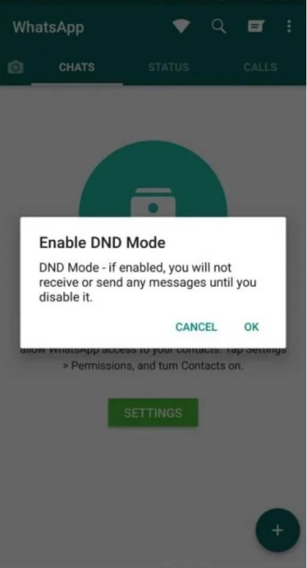 DND Mode in GB WhatsApp Apk