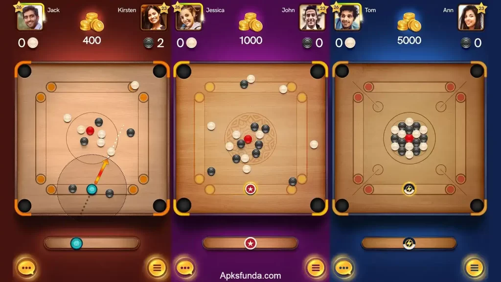 General Features of Carrom Pool