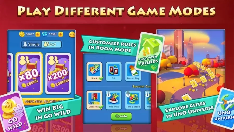 Play Different Game Modes