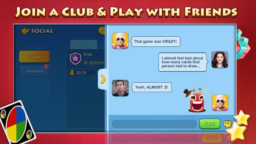 Join A Club & Play with Friends