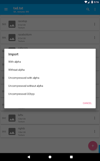 Import, Export, Delete, and Overwrite function