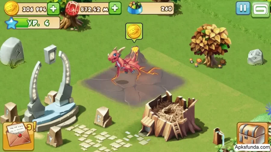 Gameplay of Dragon Mania MOD APK